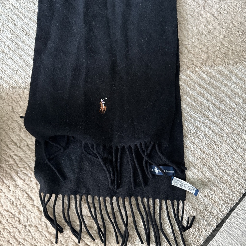 Polo by Ralph Lauren Classic Black Scarf